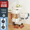 Kitchen multi-functional storage rack without drilling holes, floor-standing multi-layer moisture-proof vegetable basket storage rack, layer by layer movable Item Picture